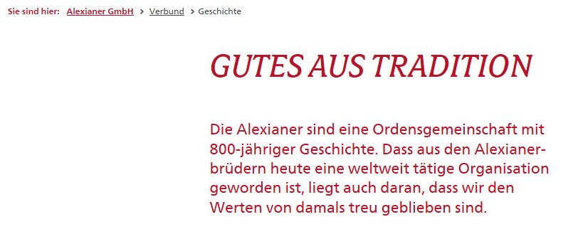 Teaser "Gutes aus Tradition"
